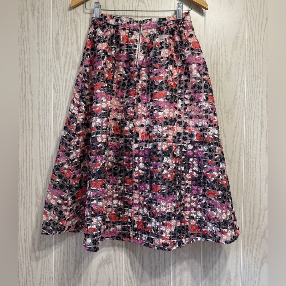 Sam Edelman Enchanted Kiss Organza Floral Skirt Size 2 EUC - Picture 5 of 7